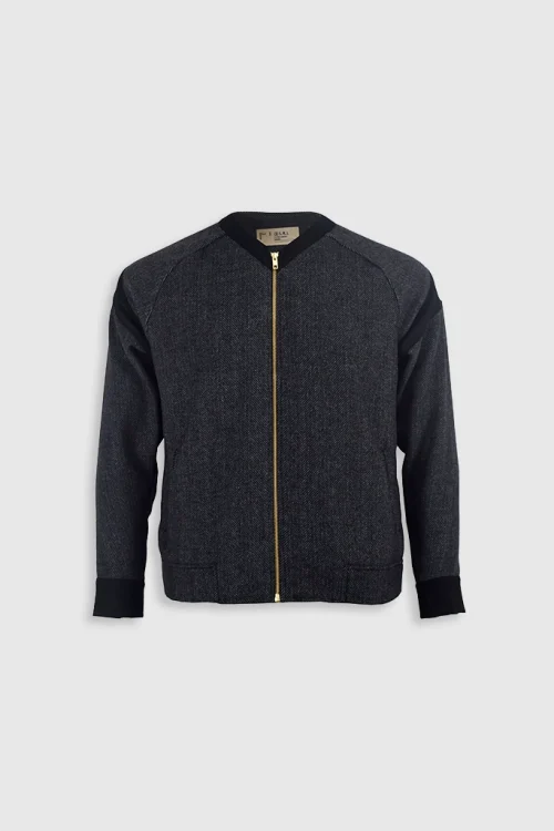 XSML Cassius Jacket Jaket Outer Pria Dark Grey Formal Tailored Fit