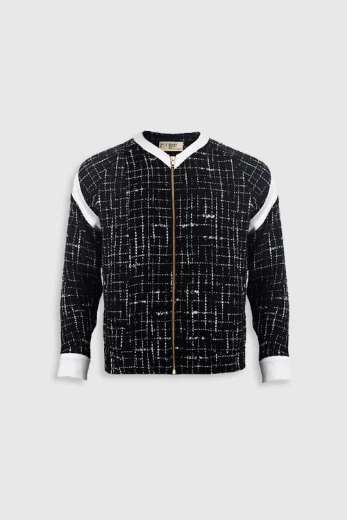 XSML Cassius Jacket Outerwear Pria Hitam Chic Fashionable Formal