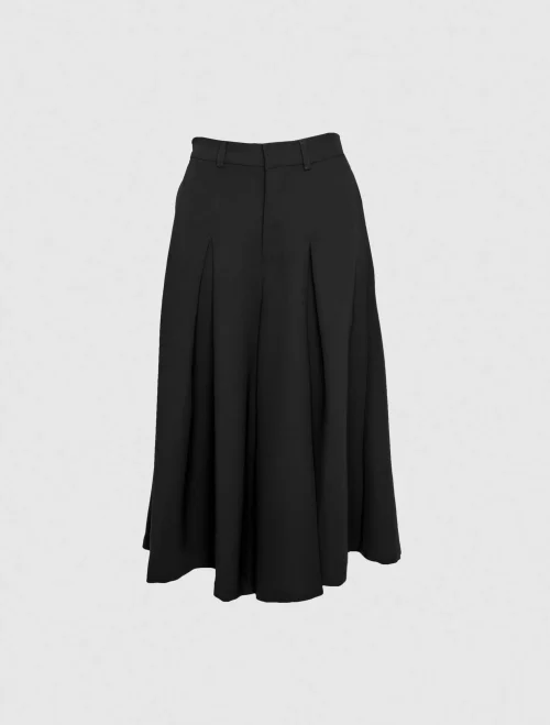 XSML Felicia Pants Celana Kulot Panjang Wanita Hitam Formal Kantor