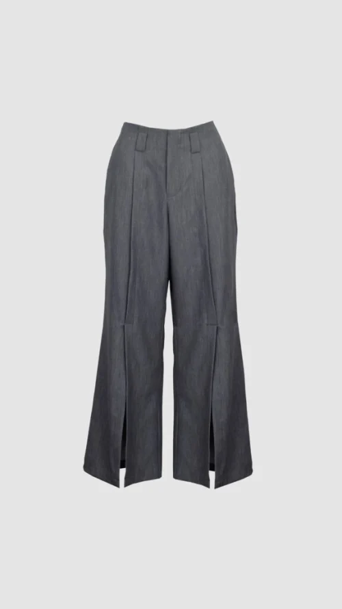 XSML Chana Pants Dark Grey Straight Cut Casual Relaxed Fit