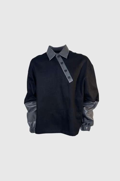 XSML Industrial Hybrid Polo Shirt – Midnight Shadow