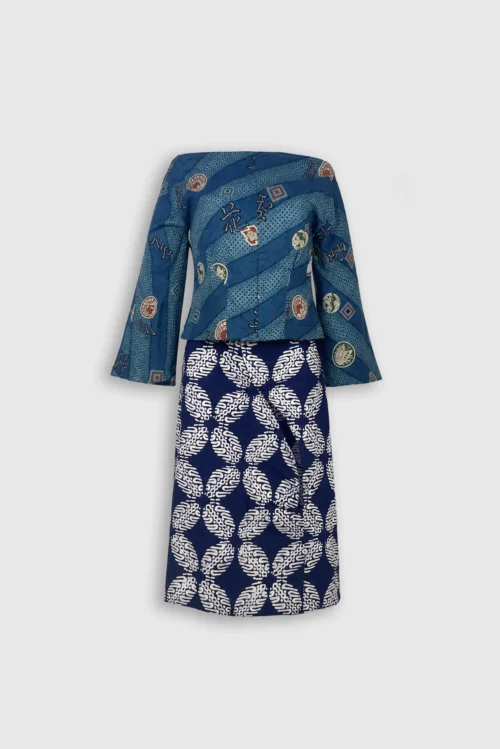 XSML Ume Indigo Off-Shoulder Set